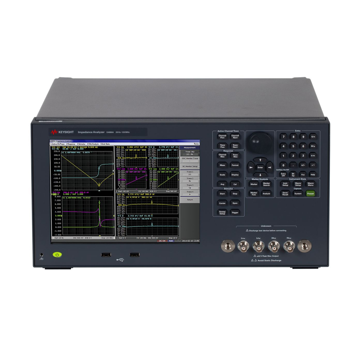 E4990A 阻抗分析儀，20 Hz 至 10/20/30/50/120 MHz
